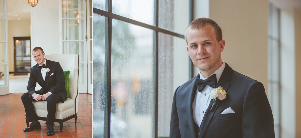 Groom at St. Anthony Hotel
