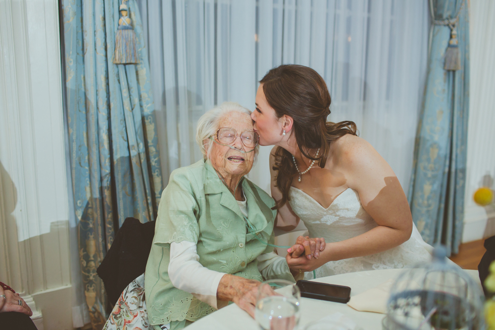 bride with grandma