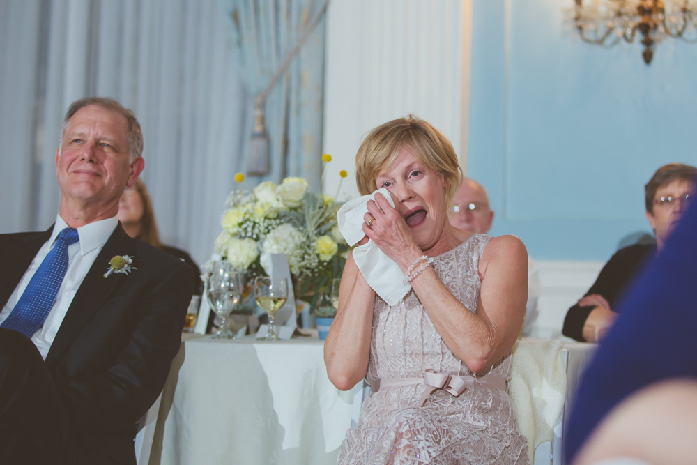 mother of the groom crying