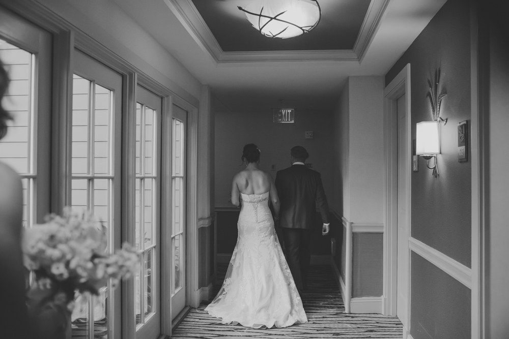 bride and groom in Hyatt Lost Pines