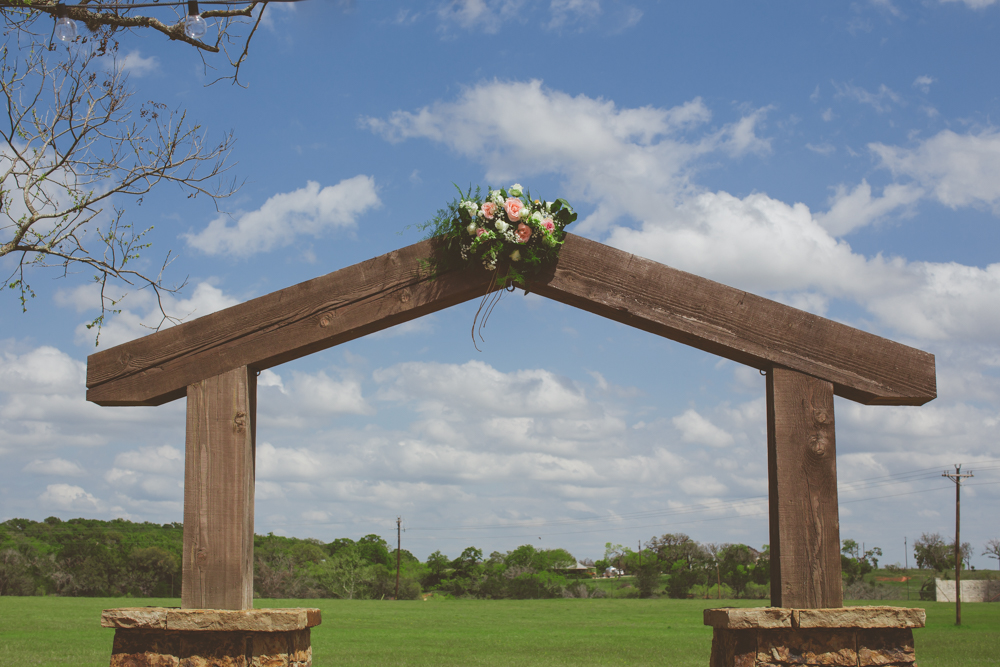 flowers over the arch