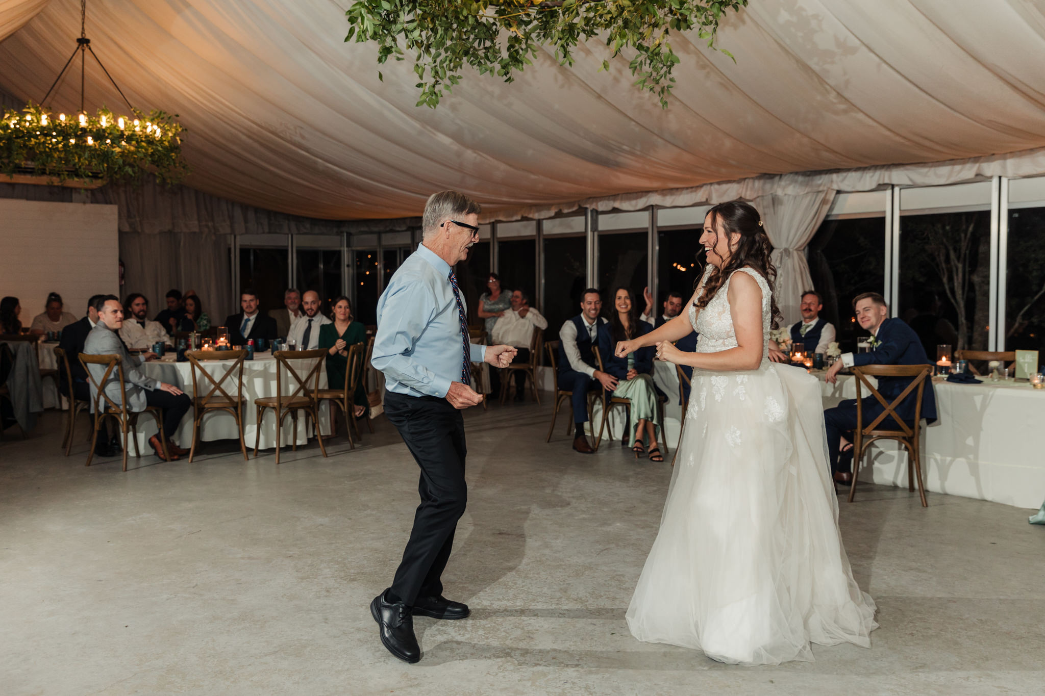 bride and father first dance