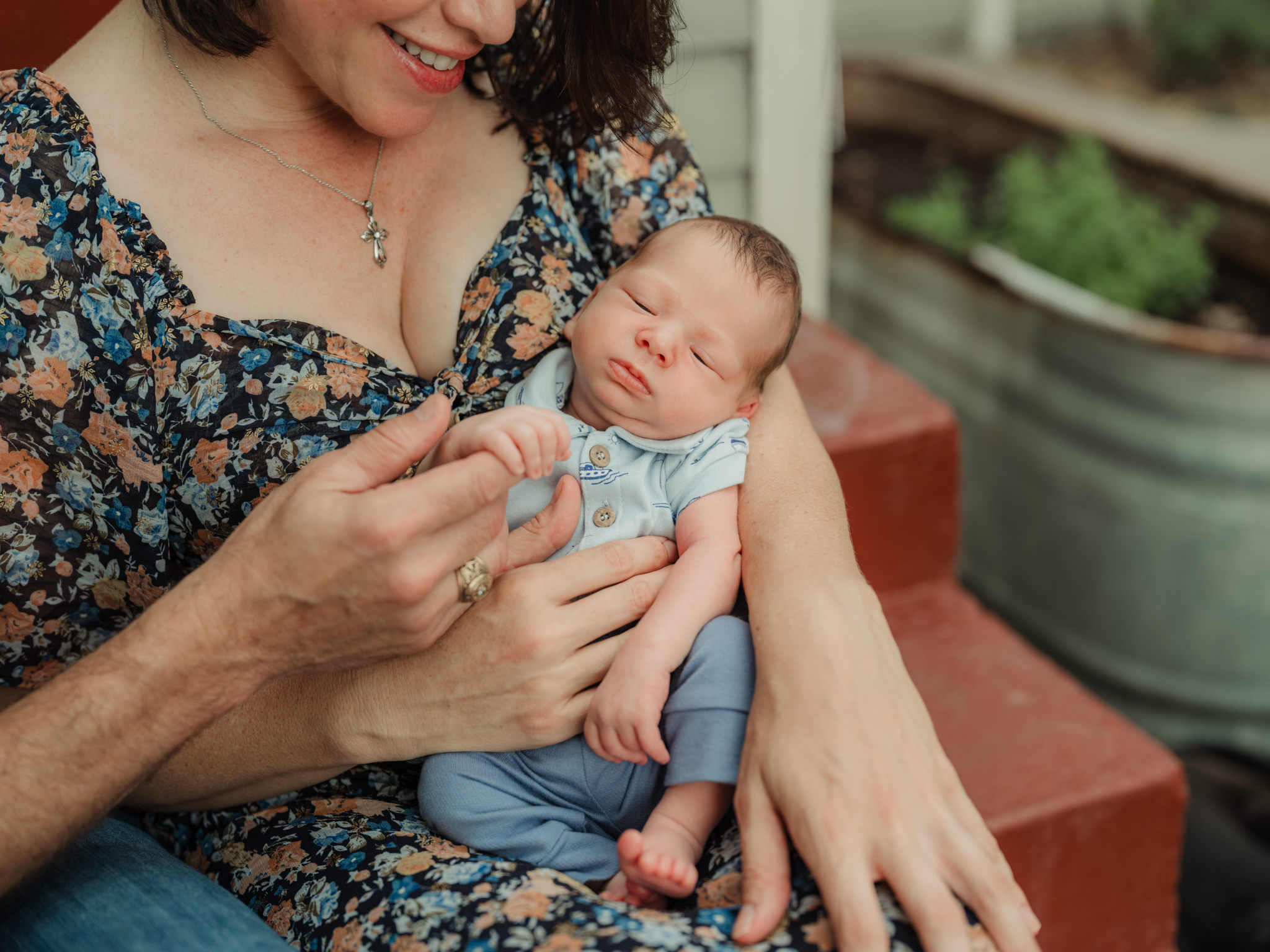 close up of newborn baby boy